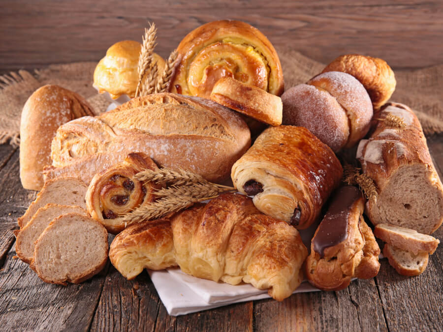 たくさんの種類のパン